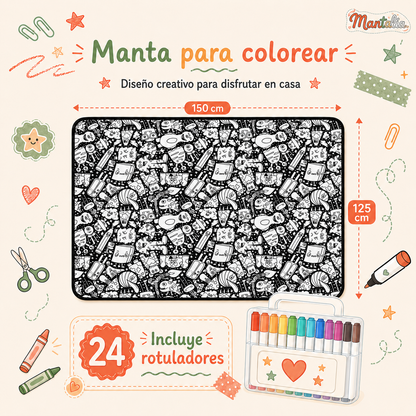 Mantalia™ - Manta para Colorear